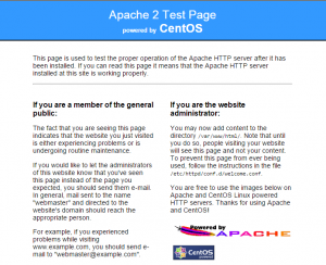 apache centos test page