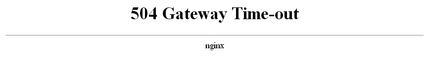 plesk 504 gateway time-out nginx